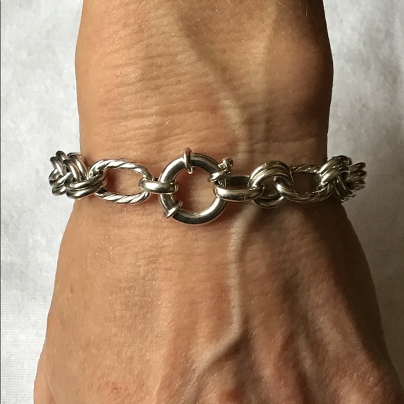 Sterling silver (925) link bracelet. UNIQUE & RARE - Picture 3 of 6